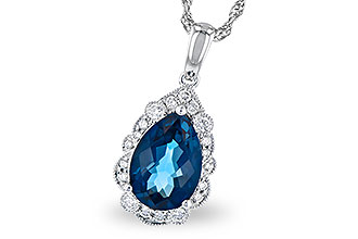 A300-88352: NECK 2.25 LONDON BLUE TOPAZ 2.40 TGW (10x7 PS)