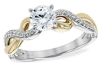 B214-52861: LDS SEMI DIA RG .09 TW