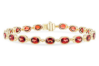 B301-74698: BRACELET 9.22 TW GARNET 9.26 TGW