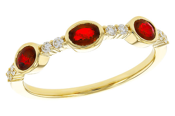 B302-71916: LDS WED RG .66 TW RUBY .78 TGW