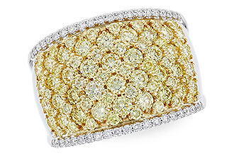 C301-75588: LDS DIA WED RG 2.19 YELLOW DIAS 2.37 TW