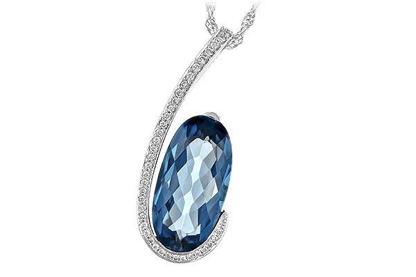 D217-19270: NECK 4.48 LONDON BLUE TOPAZ 4.60 TGW