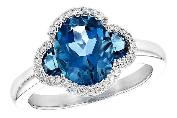 D218-14697: LDS RG 3.04 TW LONDON BLUE TOPAZ 3.20 TGW