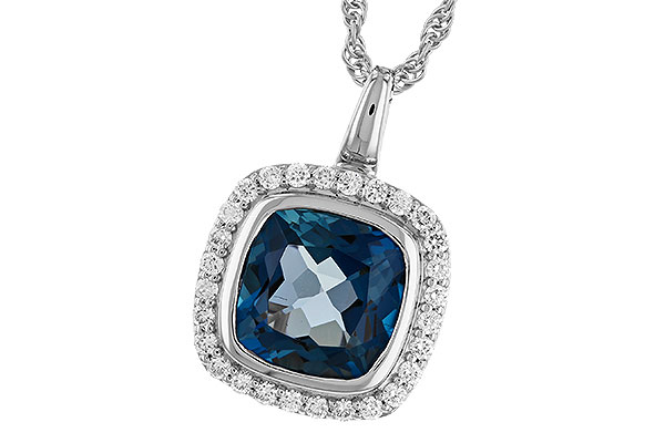 D301-79216: NECK 3.85 LONDON BLUE TOPAZ 4.15 TGW (9MM LBT)