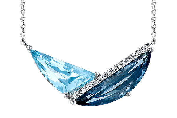 E300-84697: NECK 4.66 BLUE TOPAZ 4.75 TGW (18")