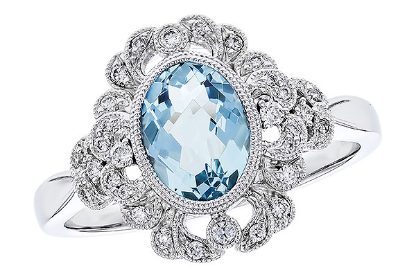 E301-74697: LDS RG .98 AQUA 1.14 TGW (8x6MM AQ)