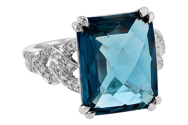 F218-09252: LDS RG 9.40 LONDON BLUE TOPAZ 9.60 TGW (15x12MM)