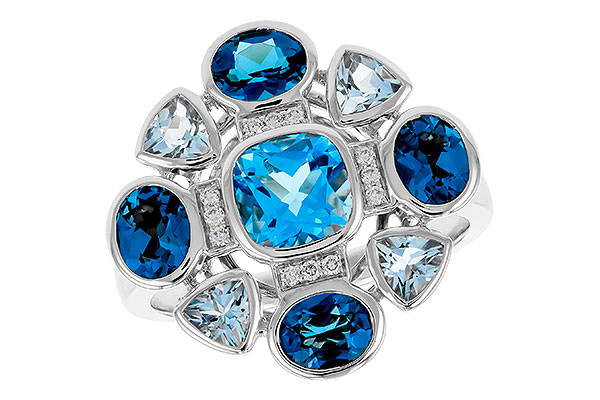 F302-66470: LDS RG 3.19 TW BLUE TOPAZ 3.25 TGW