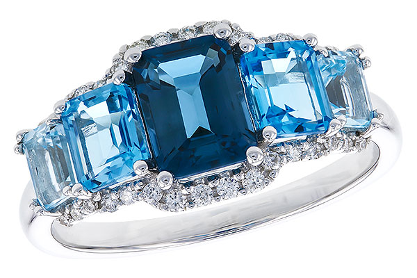 H301-75624: LDS RG 2.15 TW BLUE TOPAZ 2.30 TGW