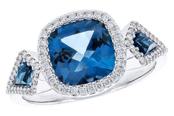 K301-75579: LDS RG 2.46 TW LONDON BLUE TOPAZ 2.72 TGW