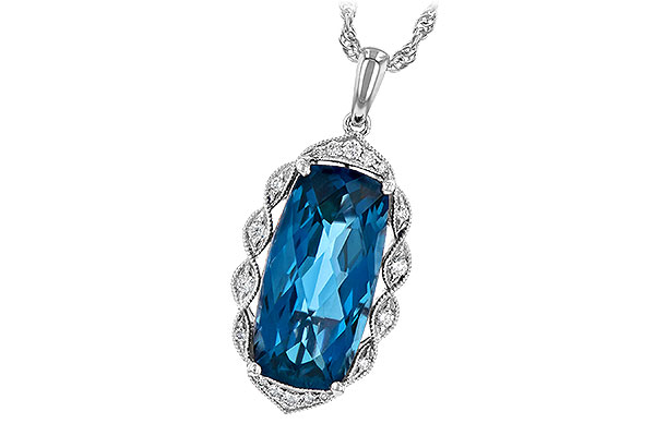 L218-10097: NECK 6.70 LONDON BLUE TOPAZ 6.81 TGW