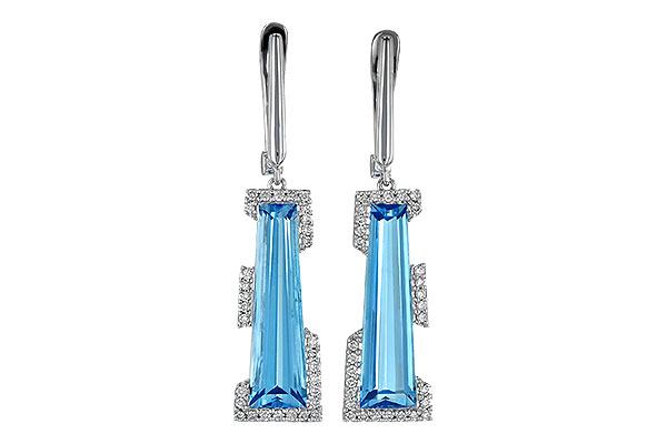 L218-10170: EARR 6.12 TW BLUE TOPAZ 6.33 TGW