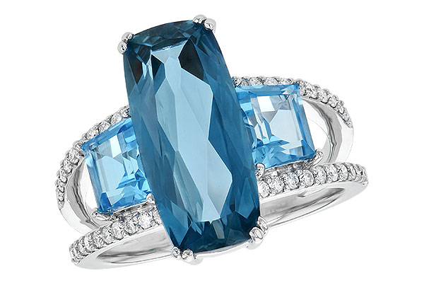 L218-14679: LDS RG 6.40 TW BLUE TOPAZ 6.67 TGW