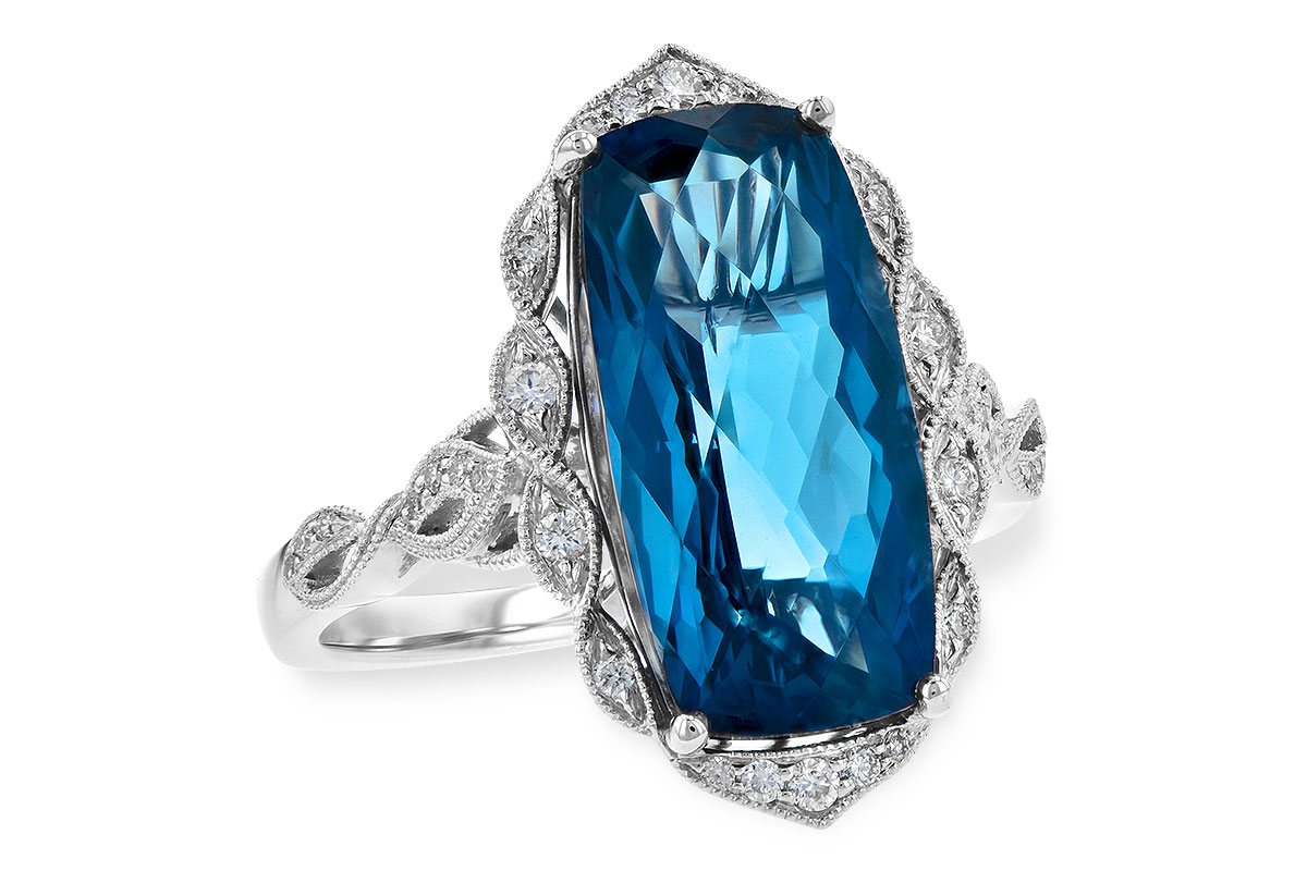 M218-10097: LDS RG 6.75 LONDON BLUE TOPAZ 6.90 TGW