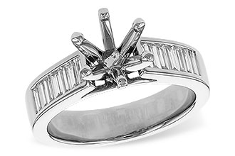 M302-63788: LDS SEMI DIA RG .50 TW BAGUETTES